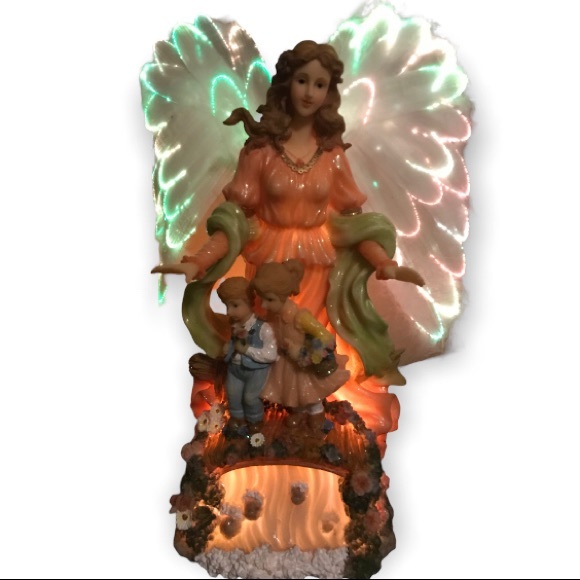 Vintage Art Nwt Vintage Fiber Optic Angel Figurine Poshmark